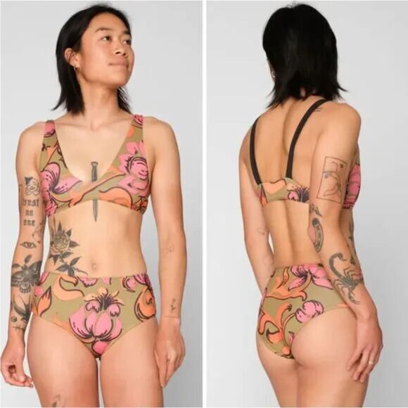 New! Set! Seea Brasilia Reversible Bikini Top and Bottom , Freya, size XS - Picture 4 of 16